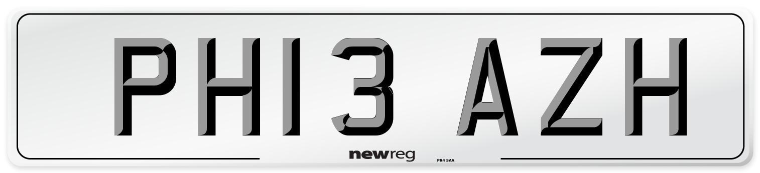 PH13 AZH Number Plate from New Reg